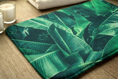 Non slip shower mat Plants leaves