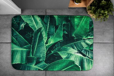 Non slip shower mat Plants leaves