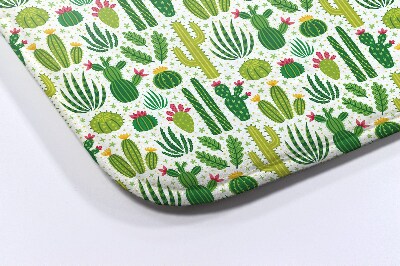 Bath rug Pattern cacti