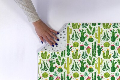 Bath rug Pattern cacti