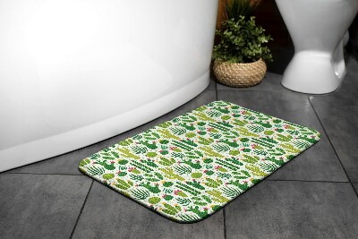 Bath rug Pattern cacti