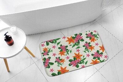 Bathmat Floral pattern