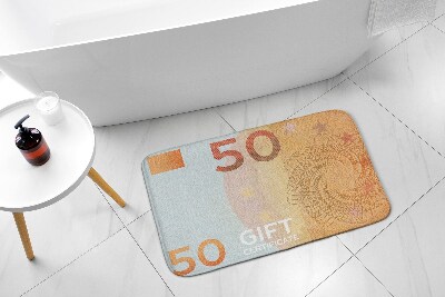 Bath mat Euro money