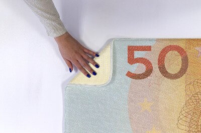 Bath mat Euro money