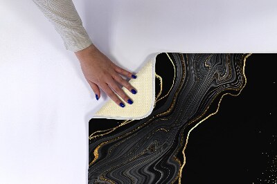 Bath mat Black marble