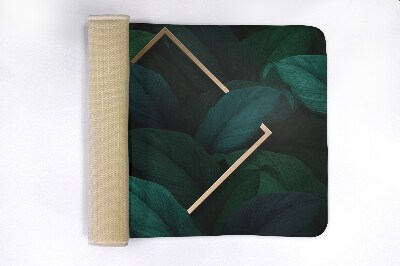 Non slip shower mat Tropical leaves