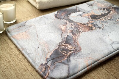 Bath mat Bright marble