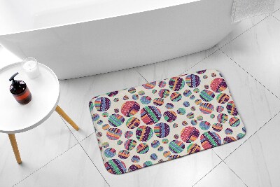 Bathroom carpet Colorful dots abstraction