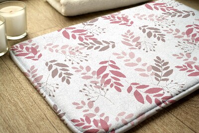 Bathroom mat Pattern leaves
