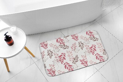 Bathroom mat Pattern leaves