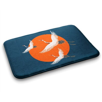 Bathmat Japanese crane