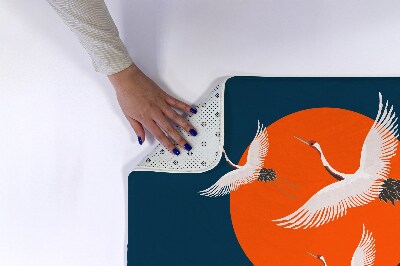 Bathmat Japanese crane