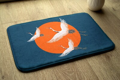 Bathmat Japanese crane