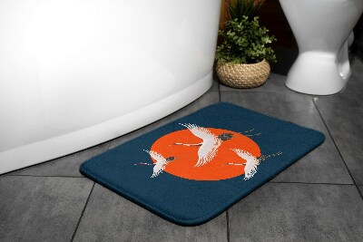 Bathmat Japanese crane