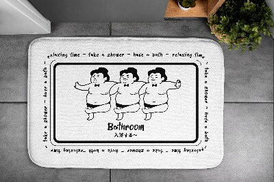 Bath mat Sumo players