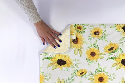 Bathmat Sunflowers flowers