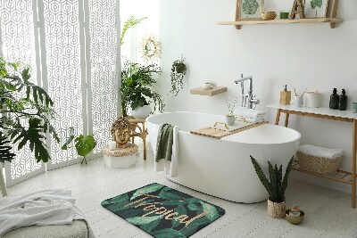 Bathmat Tropical leaves