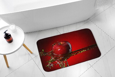 Bathroom rug Red apple