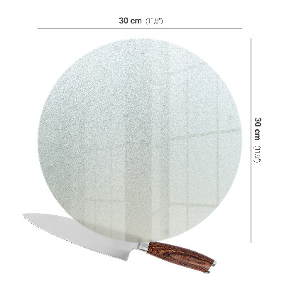 Chopping board glass Round frosted
