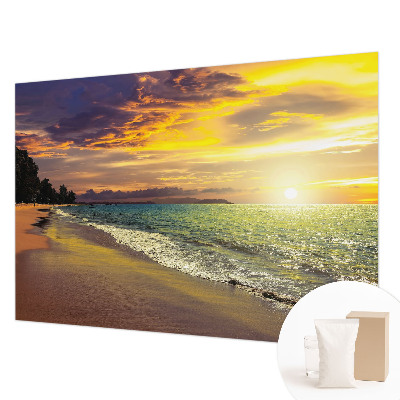 Wall mural Beach at sunset