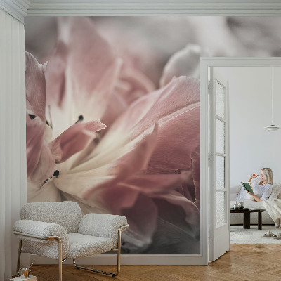 Photo wallpaper Pastel flower