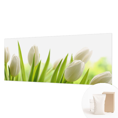 Photo wall mural White tulips