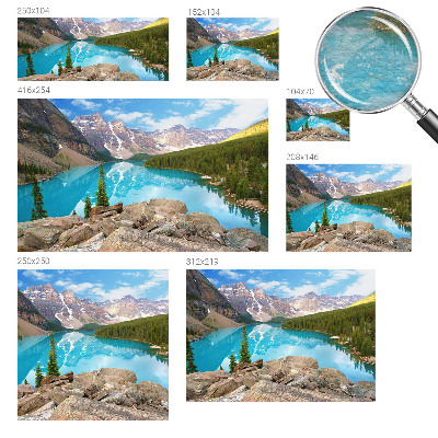 Wall mural for living room Blue lake