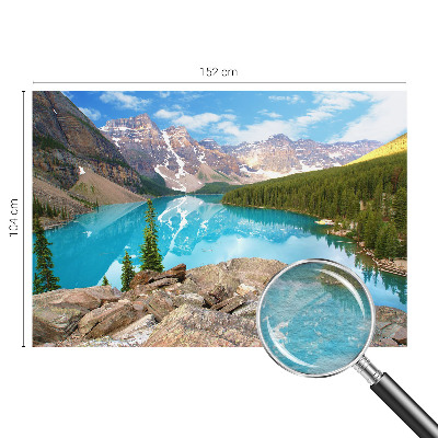 Wall mural for living room Blue lake