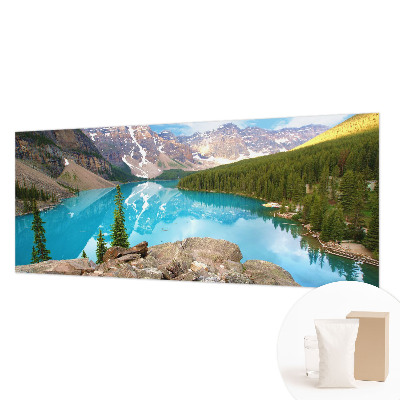 Wall mural for living room Blue lake