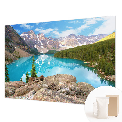 Wall mural for living room Blue lake