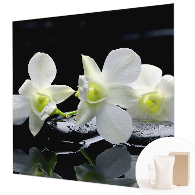 Bedroom wall mural wallpaper Flowers and stones