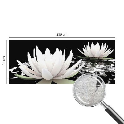 Large wall mural Water flowers