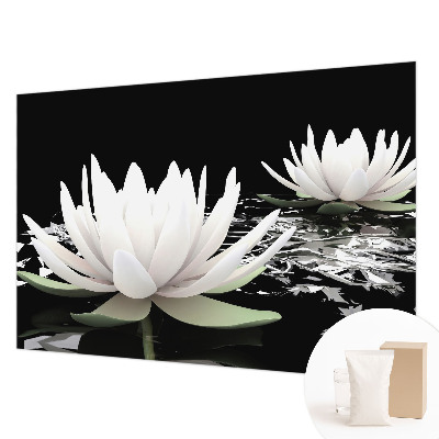 Large wall mural Water flowers