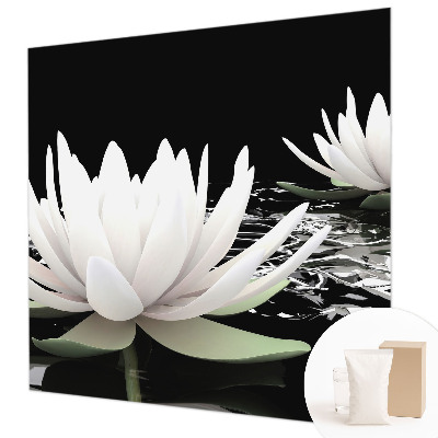 Large wall mural Water flowers