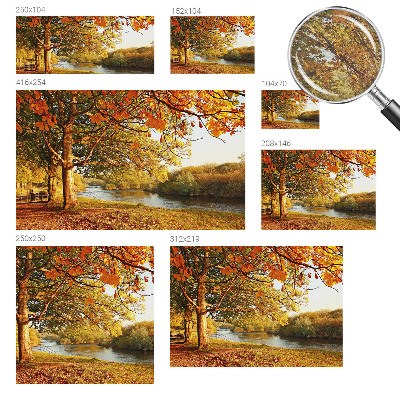 Photo wall mural Coastal autumn