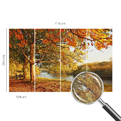 Photo wall mural Coastal autumn