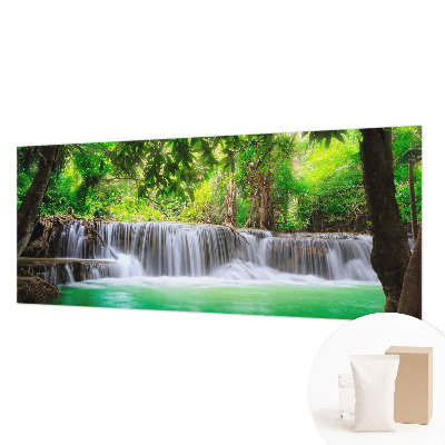 Photo wall mural Forest waterfall