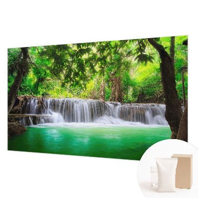 Photo wall mural Forest waterfall