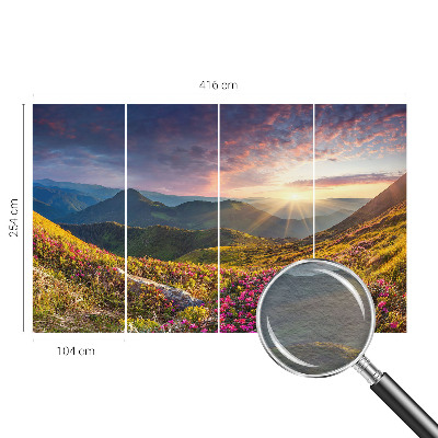 Large wallpaper mural Mountain panorama