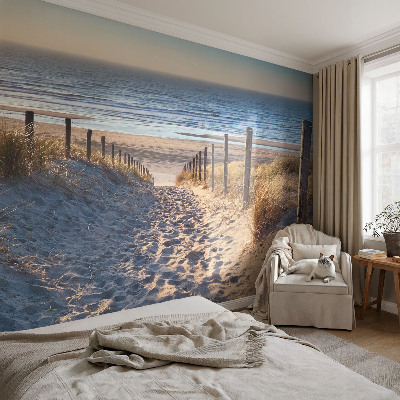 Modern wall mural Beach path