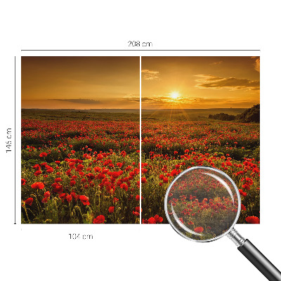 High quality wall mural wallpaper Poppy field