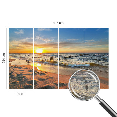 Premium wall mural for bedroom Beach sunset