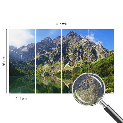 Premium photo wallpaper Picturesque mountains