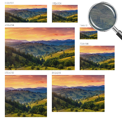 Wall mural for living room Mountain landscape