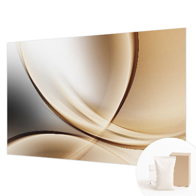 Wallpaper mural for living room Rounded lines