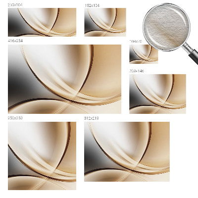 Wallpaper mural for living room Rounded lines