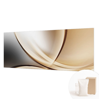 Wallpaper mural for living room Rounded lines