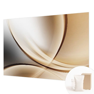 Wallpaper mural for living room Rounded lines