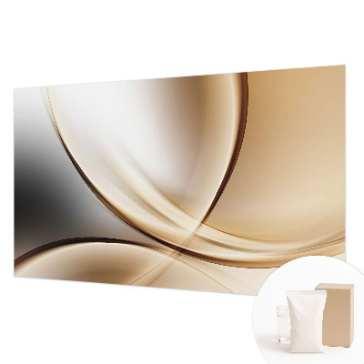 Wallpaper mural for living room Rounded lines