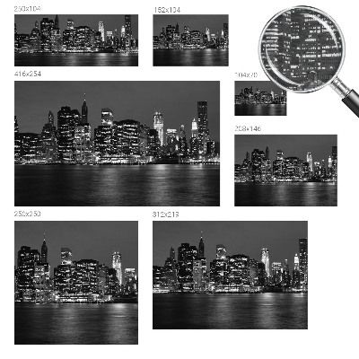 Wall mural for living room Night metropolis